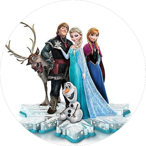 OPŁATEK NA TORT FROZEN OLAF SVEN ELSA ANNA POSTACIE