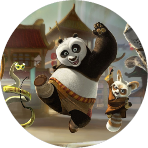 OPŁATEK NA TORT URODZINY KUNG-FU PANDA