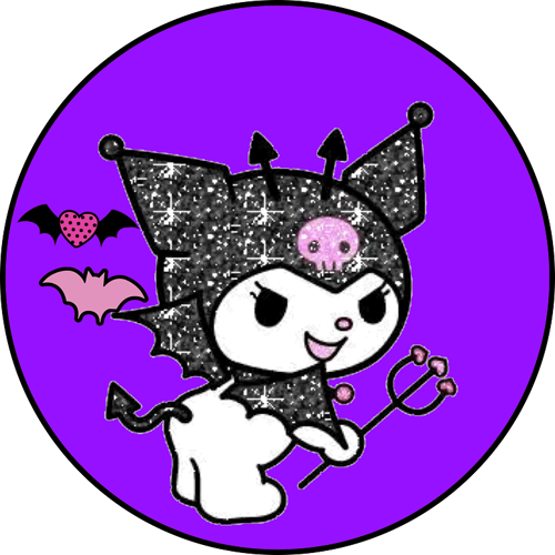 OPŁATEK NA TORT URODZINY KUROMI DIABELSKI