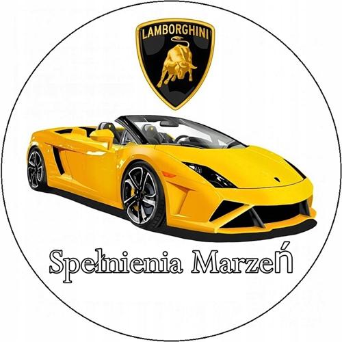 OPŁATEK NA TORT LAMBORGHINI AUTO SPORT COUPE