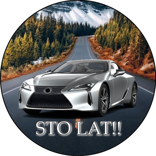 OPŁATEK NA TORT URODZINY LEXUS SAMOCHÓD BRYKA