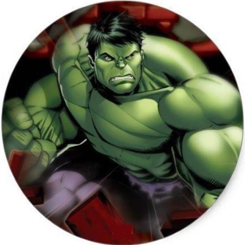 OPŁATEK NA TORT URODZINY HULK BOHATER AVENGERS
