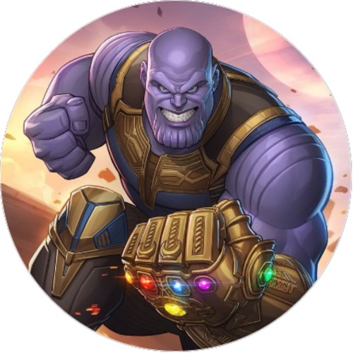 OPŁATEK NA TORT THANOS