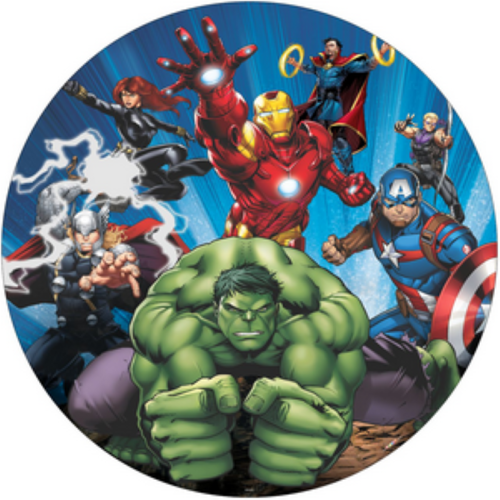 OPŁATEK NA TORT IRON MAN HULK CPT AMERYKA