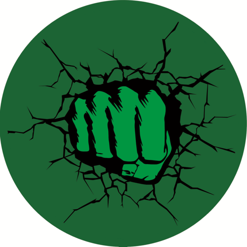 OPŁATEK NA TORT ZNAK LOGO HULK