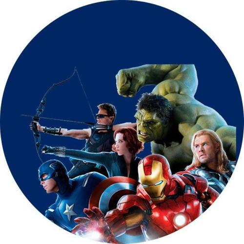 OPŁATEK NA TORT THOR HULK IRON MAN