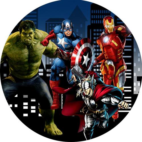 OPŁATEK NA TORT IRON MAN HULK POSTAĆ