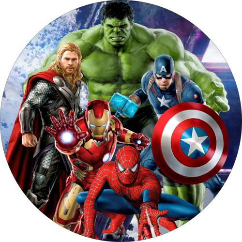 OPŁATEK NA TORT HULK SPIDERMAN THOR IRON MAN
