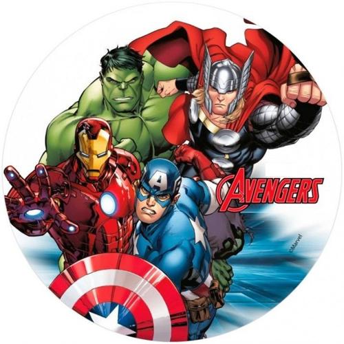 OPŁATEK NA TORT AVENGERS LIGA SPRAWIEDLIWOŚCI