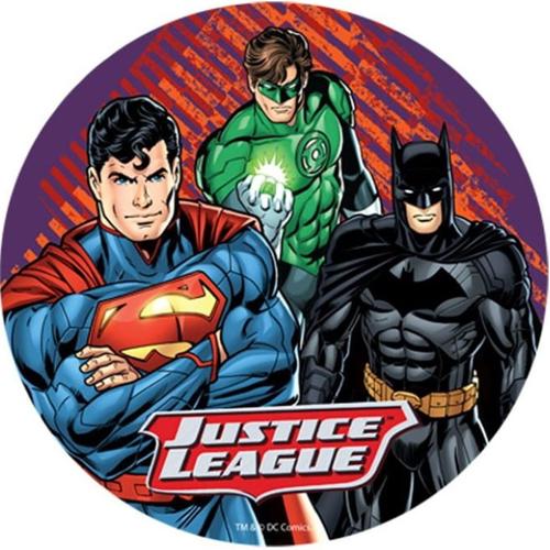 OPŁATEK NA TORT BATMAN SUPERMAN LIGA SPRAWIEDLIWYCH