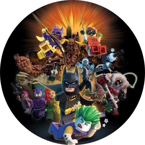 OPŁATEK NA TORT URODZINY BATMAN THOR KLOCKI