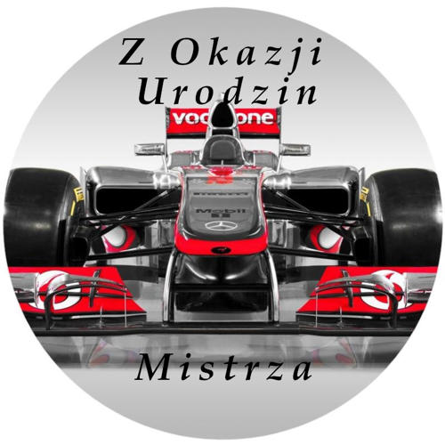 OPŁATEK NA TORT FORMUŁA F1 BOLID WYŚCIGÓWKA