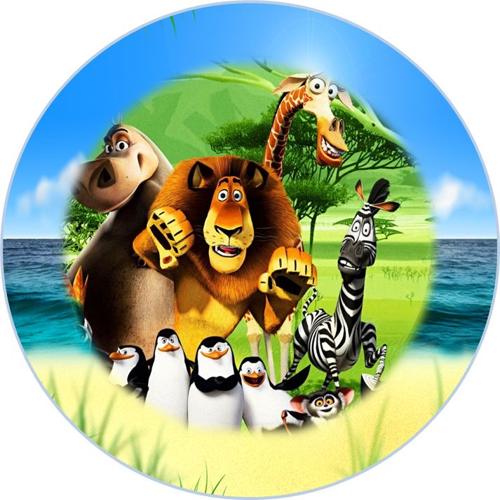 OPŁATEK NA TORT MADAGASKAR LEW ALEX