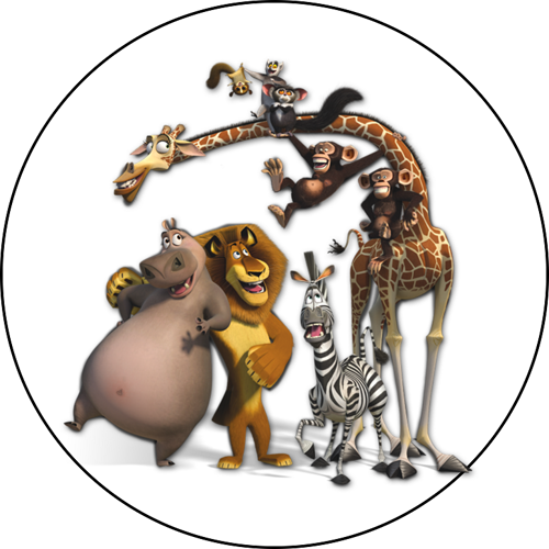 OPŁATEK NA TORT MADAGASKAR LEW ALEX MARTY MELMAN