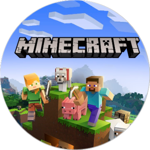 OPŁATEK NA TORT MINECRAFT PIXEL GRA