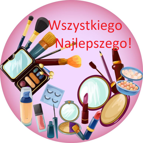 OPŁATEK NA TORT KOSMETYKI MALOWIDŁA