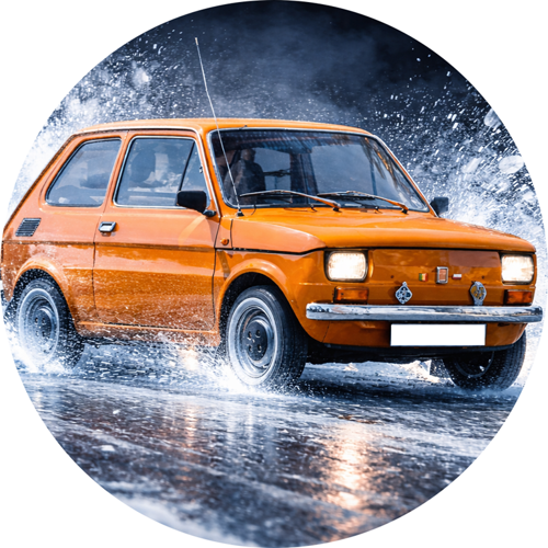 OPŁATEK NA TORT FIAT 126p MALUCH FIACIK AUTO
