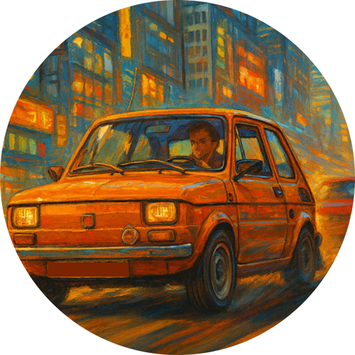 OPŁATEK NA TORT FIAT 126p MALUCH AUTO FIACIK