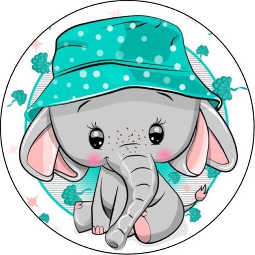 OPŁATEK NA TORT SŁOŃ SŁONIK MAŁY DUMBO