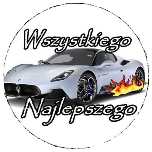 OPŁATEK NA TORT MASERATI AUTO COUPE