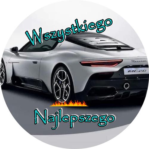 OPŁATEK NA TORT MASERATI AUTO BRYKA