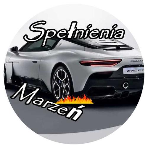 OPŁATEK NA TORT MASERATI SAMOCHÓD BRYKA