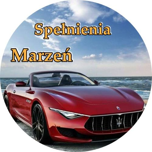 OPŁATEK NA TORT MASERATI SAMOCHÓD CABRIO