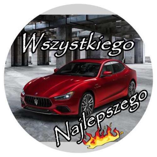 OPŁATEK NA TORT MASERATI SAMOCHÓD BRYKA