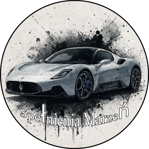 OPŁATEK NA TORT MASERATI SAMOCHÓD FURA LOGO