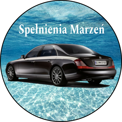 OPŁATEK NA TORT MERCEDES MAYBACH ESKA