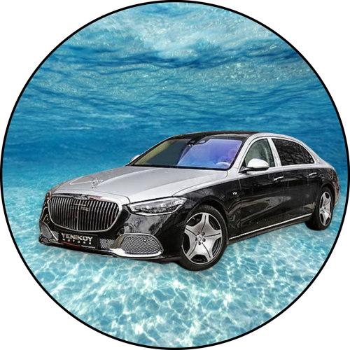 OPŁATEK NA TORT URODZINY MERCEDES MAYBACH AUTO