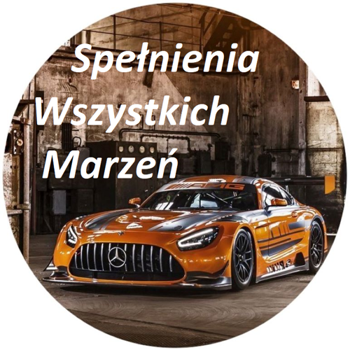 OPŁATEK NA TORT MERCEDES AMG AUTO BRYKA