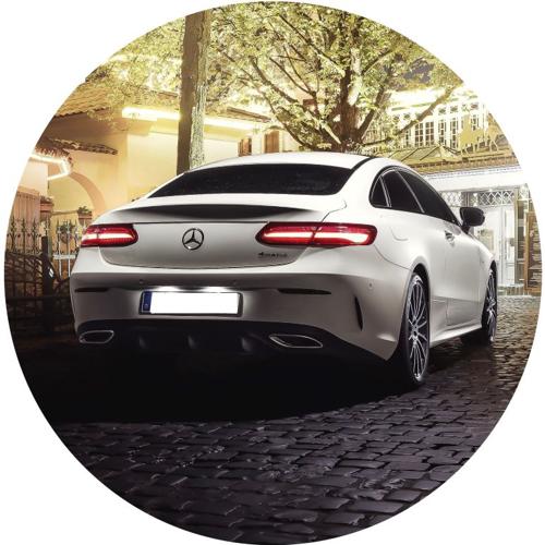 OPŁATEK NA TORT MERCEDES GLC AUTO SAMOCHÓD BIAŁY