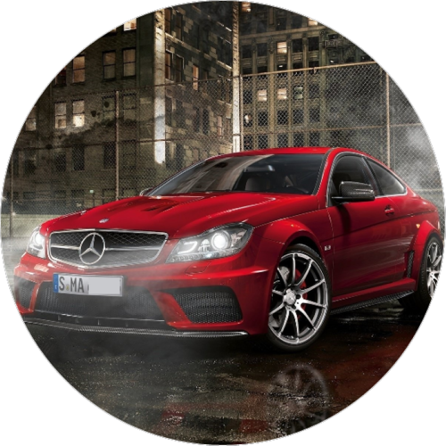 OPŁATEK NA TORT URODZINY18 30 40 50 MERCEDES AUTO