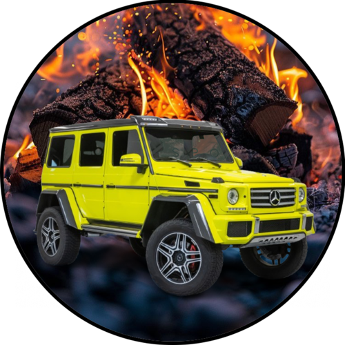 OPŁATEK NA TORT MERCEDES AUTO JEEP
