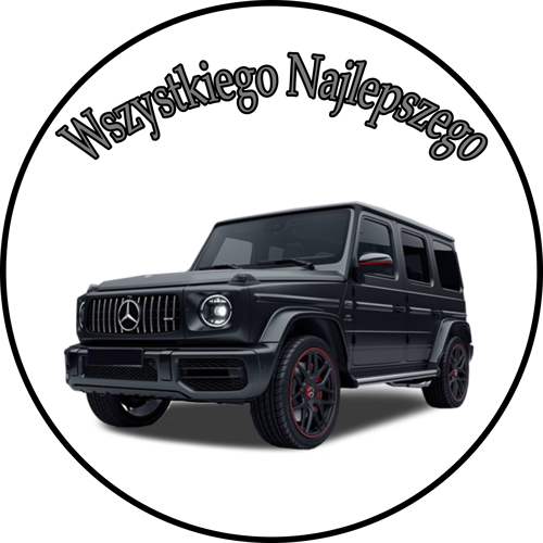 OPŁATEK NA TORT URODZINY MERCEDES G