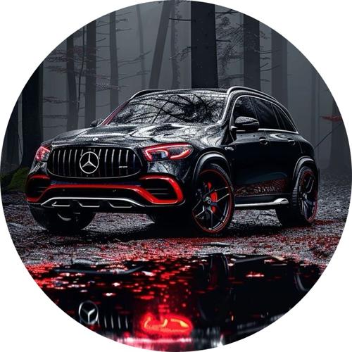 OPŁATEK NA TORT MERCEDES AUTO GLC