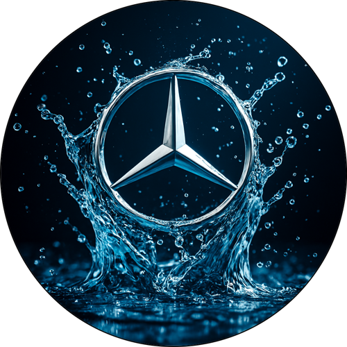 OPŁATEK NA TORT MERCEDES AUTO LOGO ZNAK