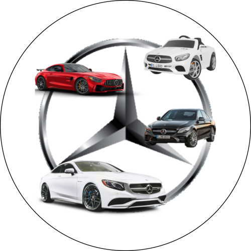 OPŁATEK NA TORT MERCEDES LOGO SAMOCHODY