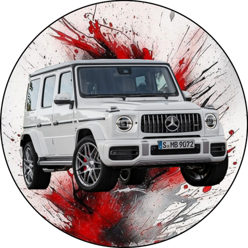 OPŁATEK NA TORT MERCEDES G AUTO