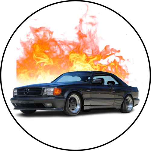 OPŁATEK NA TORT MERCEDES W126 AUTO SAMOCHÓD
