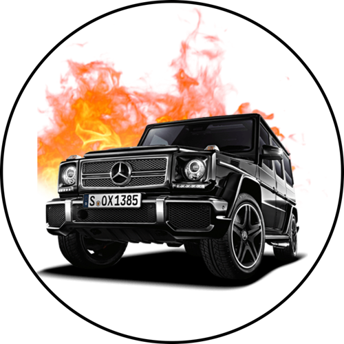 OPŁATEK NA TORT MERCEDES W463 AUTO SAMOCHÓD