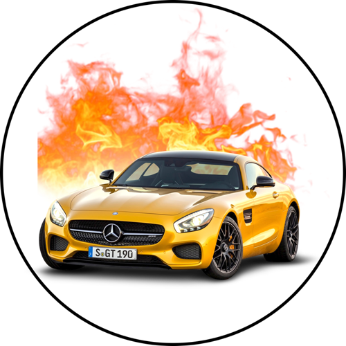 OPŁATEK NA TORT MERCEDES GT AUTO SAMOCHÓD