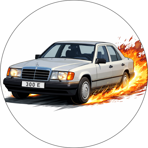 OPŁATEK NA TORT MERCEDES W124 AUTO SAMOCHÓD