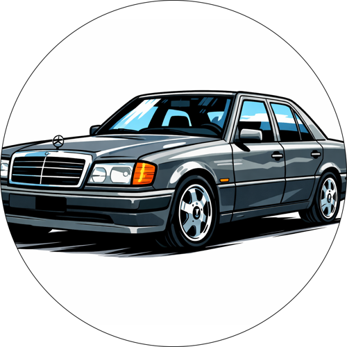 OPŁATEK NA TORT MERCEDES W124 AUTO SAMOCHÓD