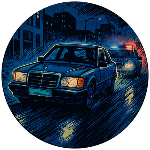 OPŁATEK NA TORT MERCEDES W124 AUTO MIETEK