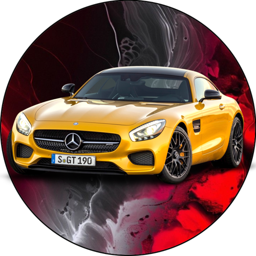 OPŁATEK NA TORT MERCEDES AUTO GT COUPE