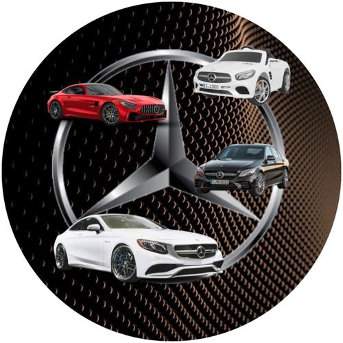 OPŁATEK NA TORT MERCEDES AUTO SAMOCHÓD LOGO