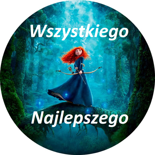 OPŁATEK NA TORT MERIDA WALECZNA KSIĘŻNICZKA