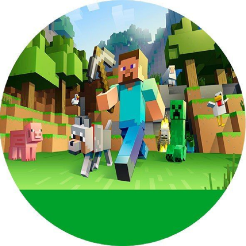 OPŁATEK NA TORT URODZINY MINECRAFT
